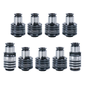 GT12 JIS Collets 9pcs Tapping Collets Chuck GT12 Tapping Adapters for M16R Tapping Machine M3 M4 M5 M6 M8 M10 M12 M14 M16