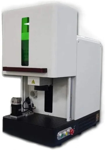 Enclosed 80W JPT Mopa M7 Color SFX Fiber Laser Engraver Fiber Laser Engraving Laser Marker Machine With Rotary