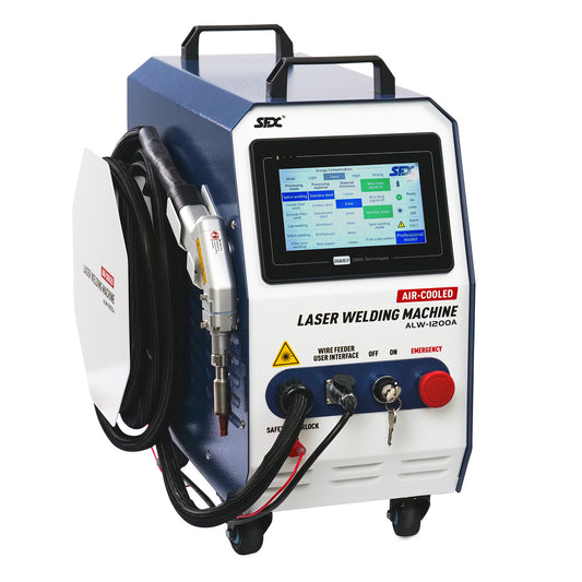 SFX Laser ALW-1200A Portable Air-Cooled Handheld Laser Welding Machine 2 in1 Fiber Laser Welder Machine for Carbon Steel Aluminum
