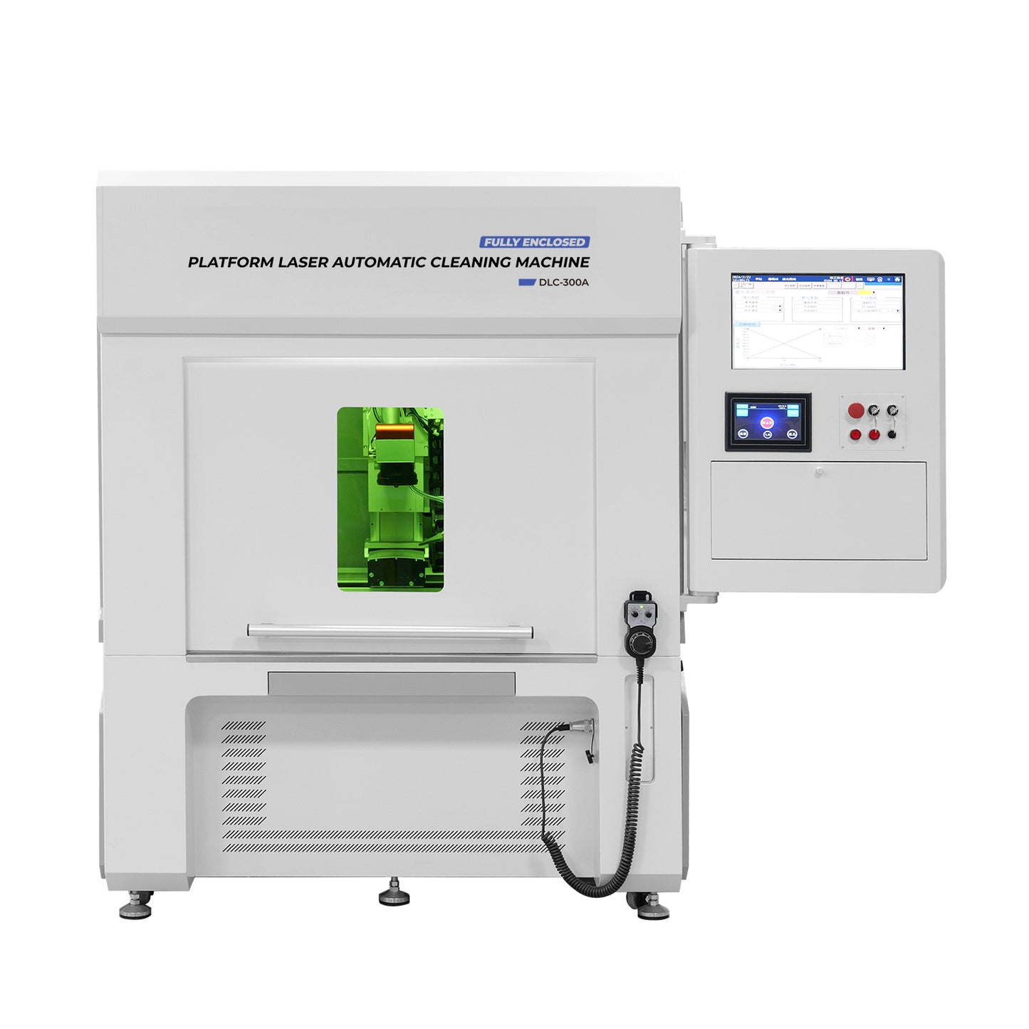 Automatic Fiber Laser Cleaning Machine 300/500W Fully Enclosed Platform 3/5 Axis Linkage Automatic Fiber Laser Cleaner