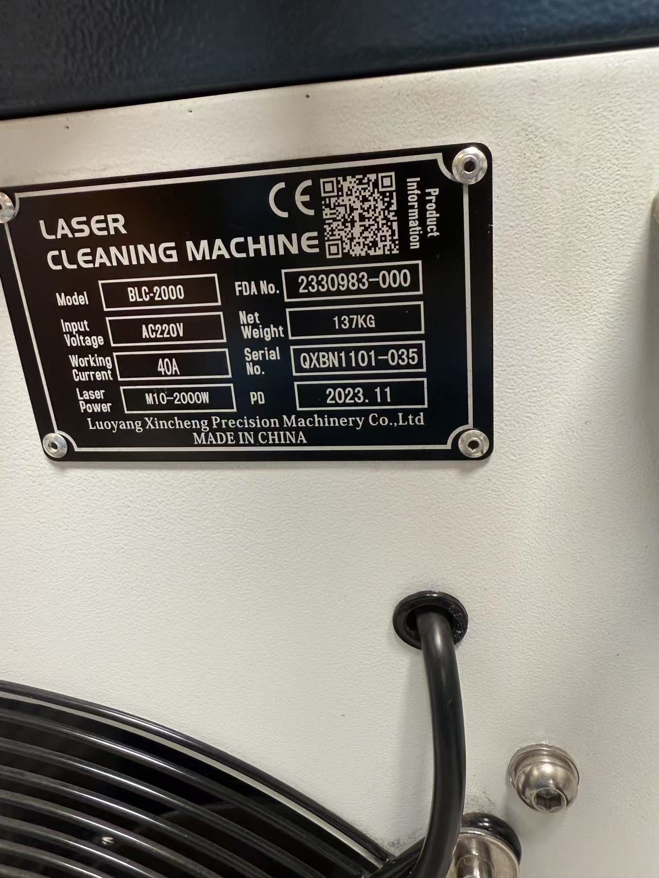 US Stock 90% New SFX Laser Cleaning Machine 2000W Portable Handheld Laser Cleaner 10m for Rust Remover