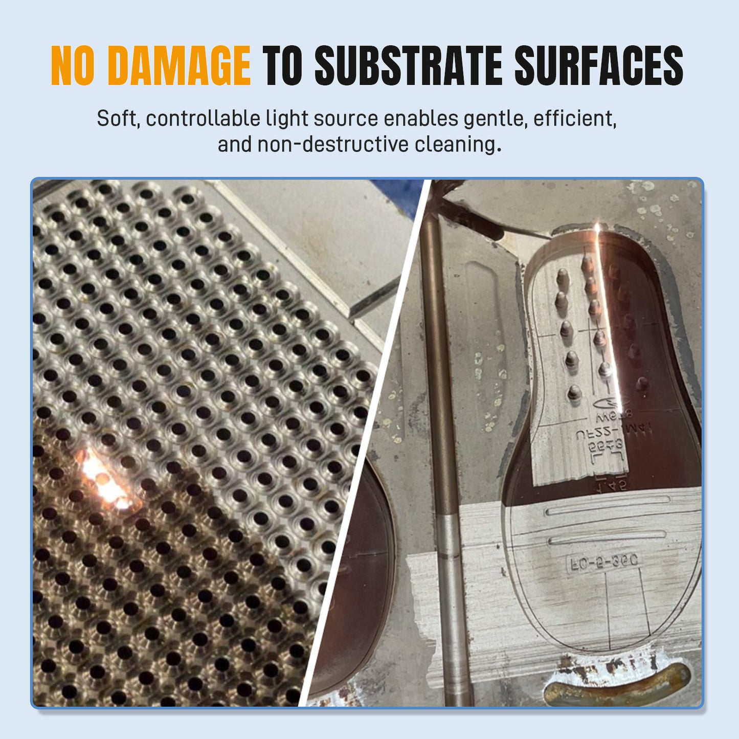 SFX Handheld Air-Cooled Pulsed Laser Cleaning Machine MPC-200/300 Specialized on Mold Cleaning