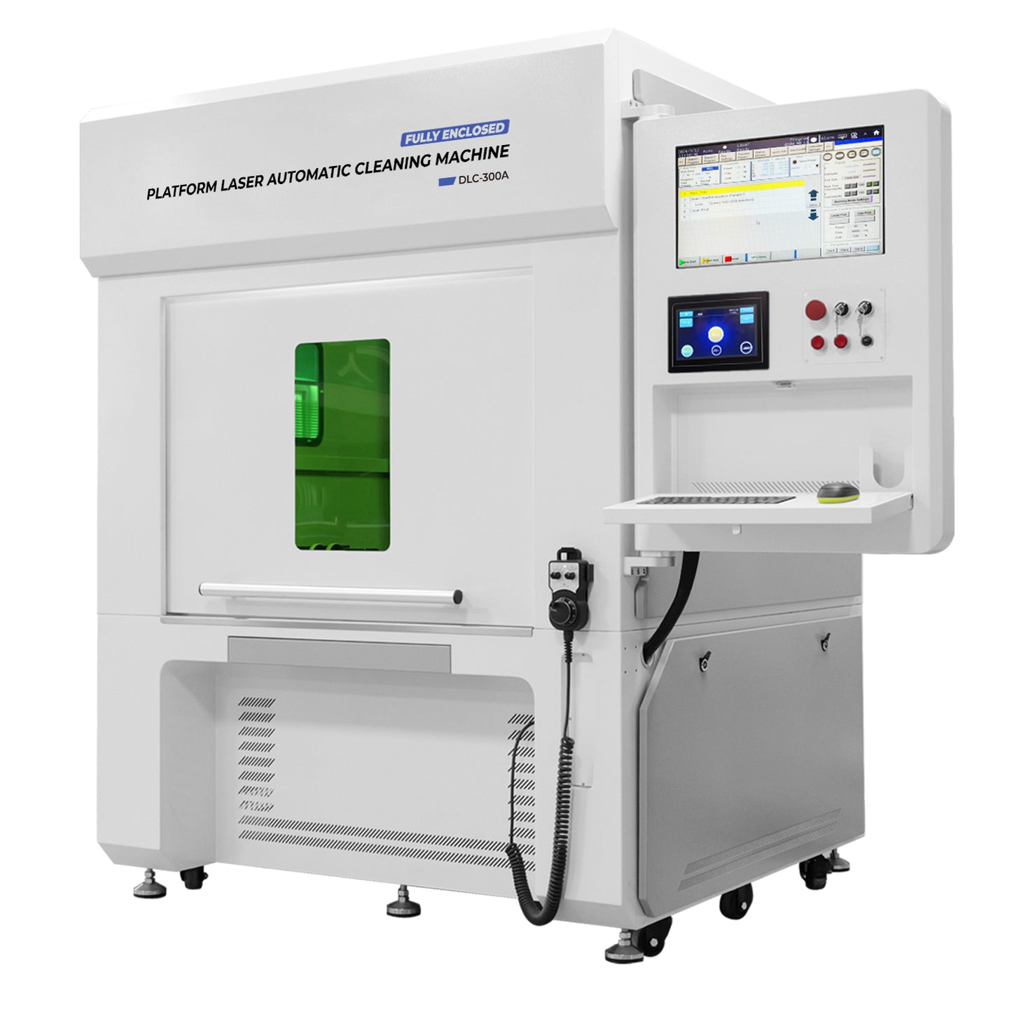Automatic Fiber Laser Cleaning Machine 300/500W Fully Enclosed Platform 3/5 Axis Linkage Automatic Fiber Laser Cleaner