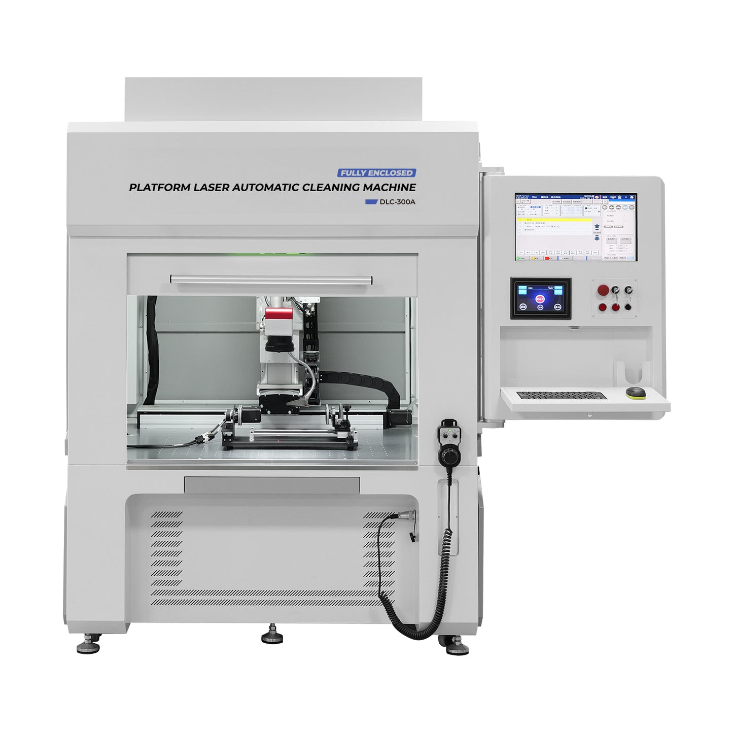 Automatic Fiber Laser Cleaning Machine 300/500W Fully Enclosed Platform 3/5 Axis Linkage Automatic Fiber Laser Cleaner