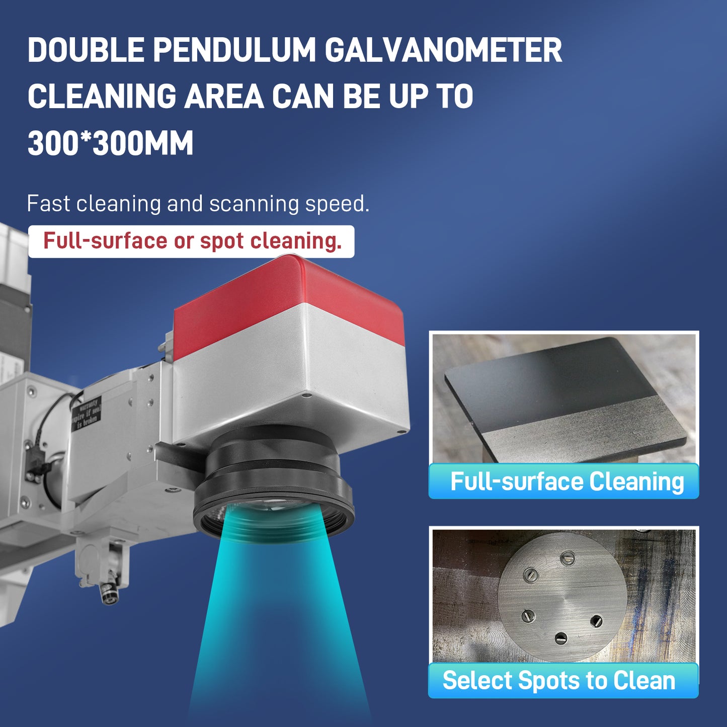 SFX 300W/500W Automatic Laser Cleaning Machine 3/5 Axis for Rust Paint Oil Zinc Plating Removal