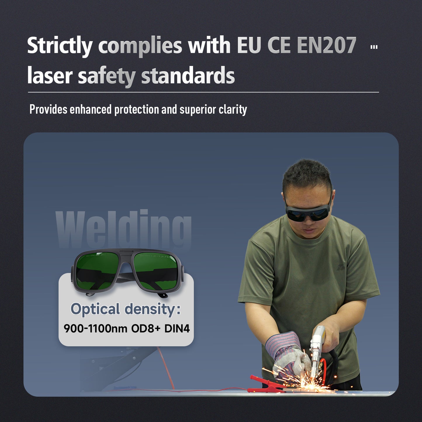 SFX Laser Safety Glasses XI-05P Special for Cleaning Machine Anti-laser radiation