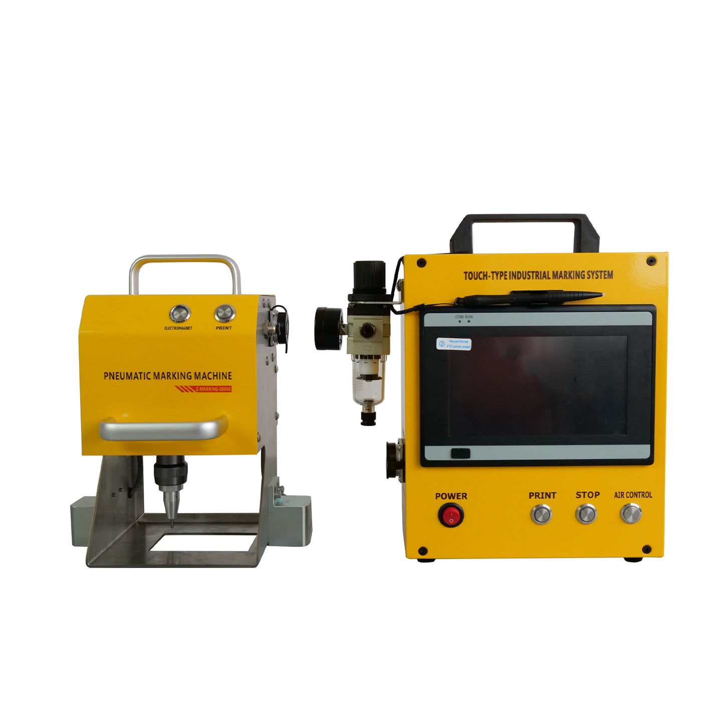 SFX Pneumatic Dot Peen Marking Machine 80*40/120*50/150*80mm Metal Dot Peen Engraving Machine