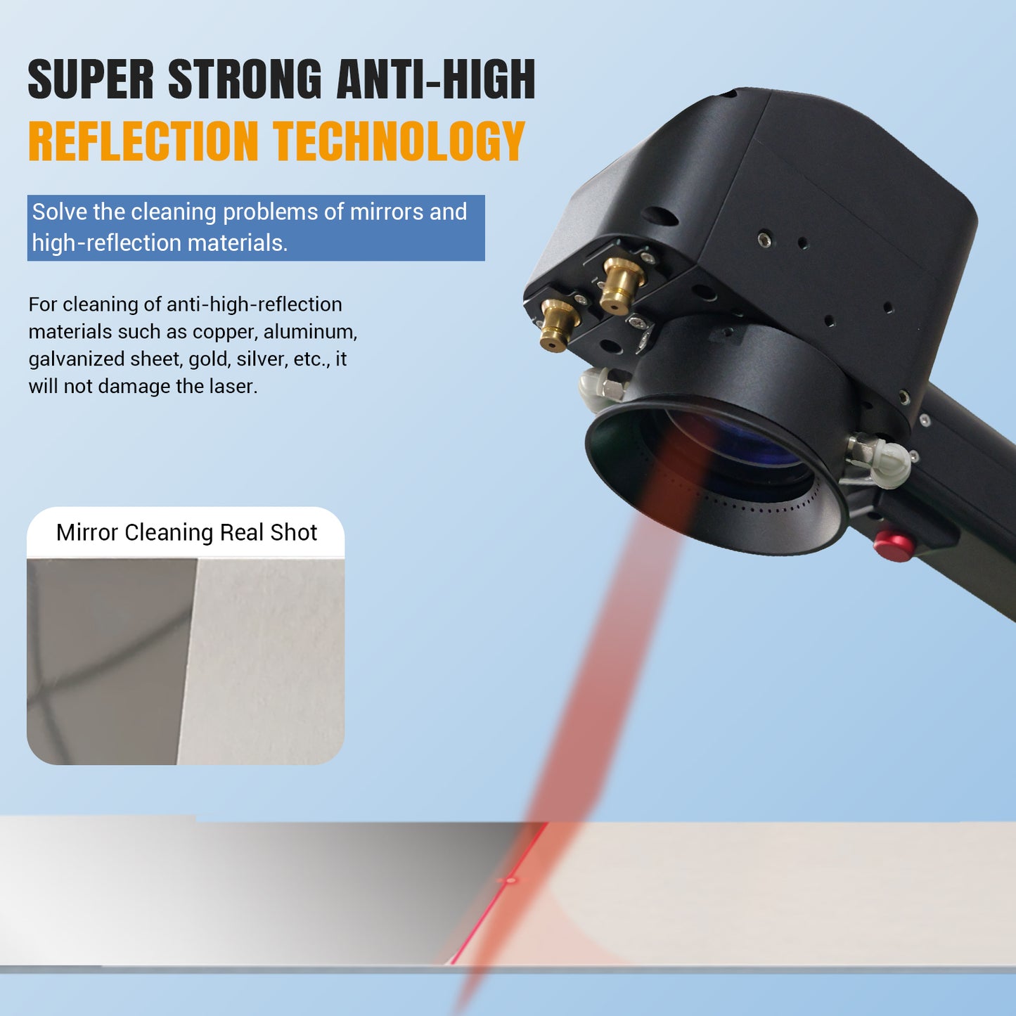 SFX Handheld Air-Cooled Pulsed Laser Cleaning Machine MPC-200/300 Specialized on Mold Cleaning