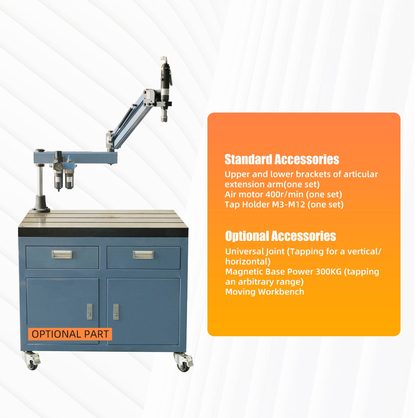 SFX High Precision Pneumatic Tapping Machine M3-M12 Fast Tapping & High Efficiency