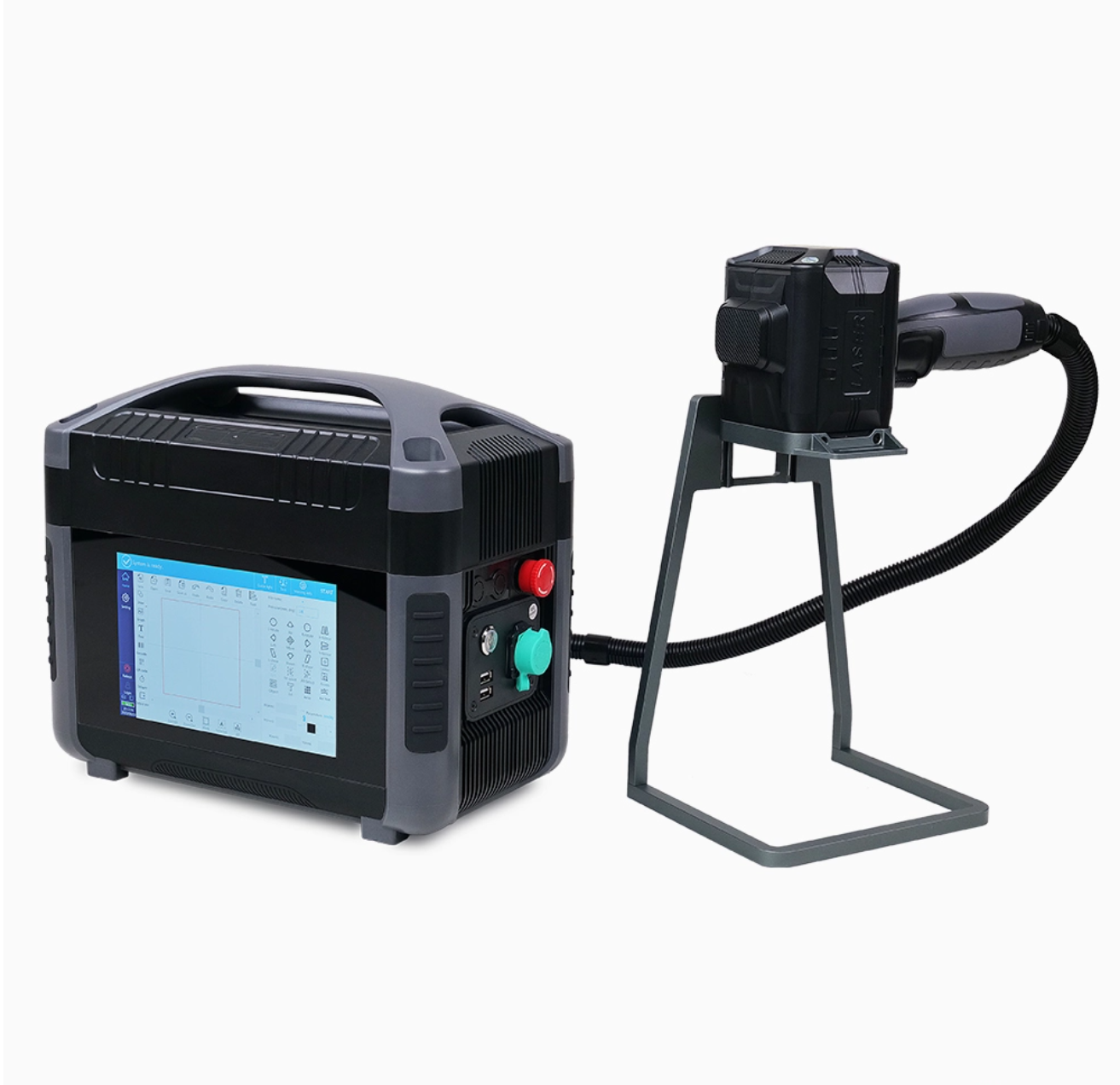 SFX Portable Handheld Laser Marking Machine 20W/30W/50W Fiber Laser Engraver Marker with 70/100/145mm Lens