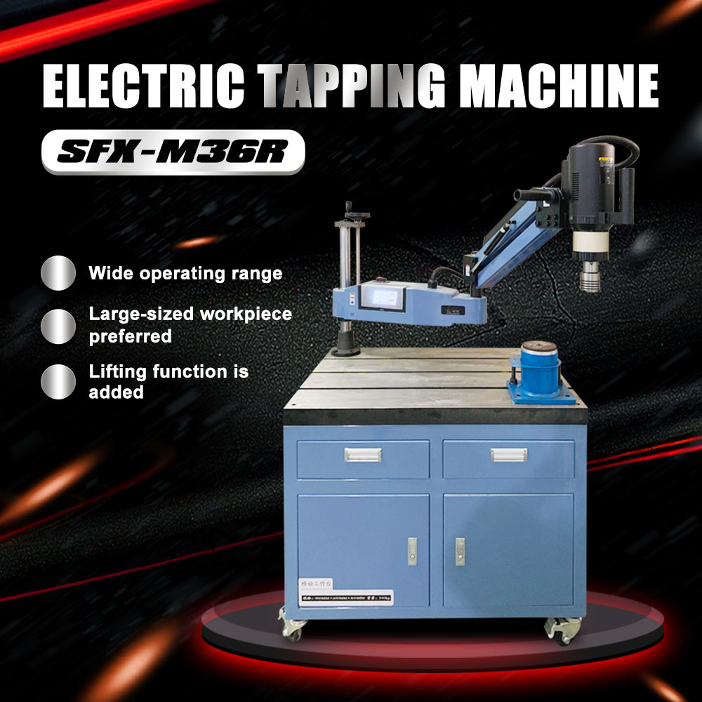 US Stock SFX-M36R M6-M36 Electric Tapping Arm Tapper Flex Arm Tapping Machine Tap Holders Included