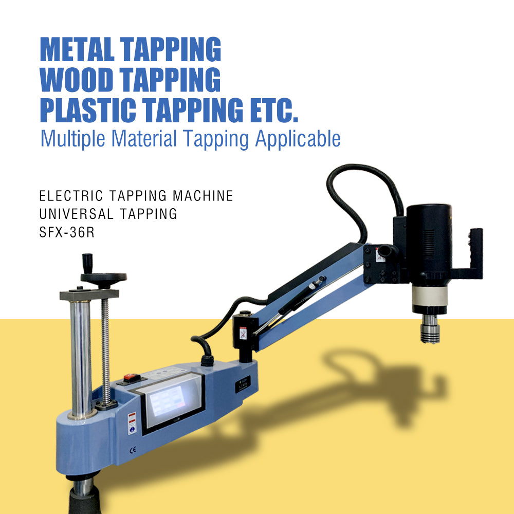US Stock SFX-M36R M6-M36 Electric Tapping Arm Tapper Flex Arm Tapping Machine Tap Holders Included