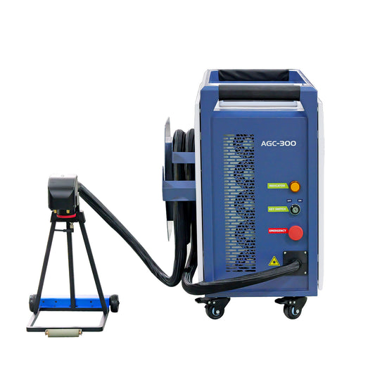 US Stock SFX Air-Cooled Pulse Laser Cleaning Machine AGC 300W 500W Laser Cleaner Rust Paint Varnish Coating Removal for Metal and Stone