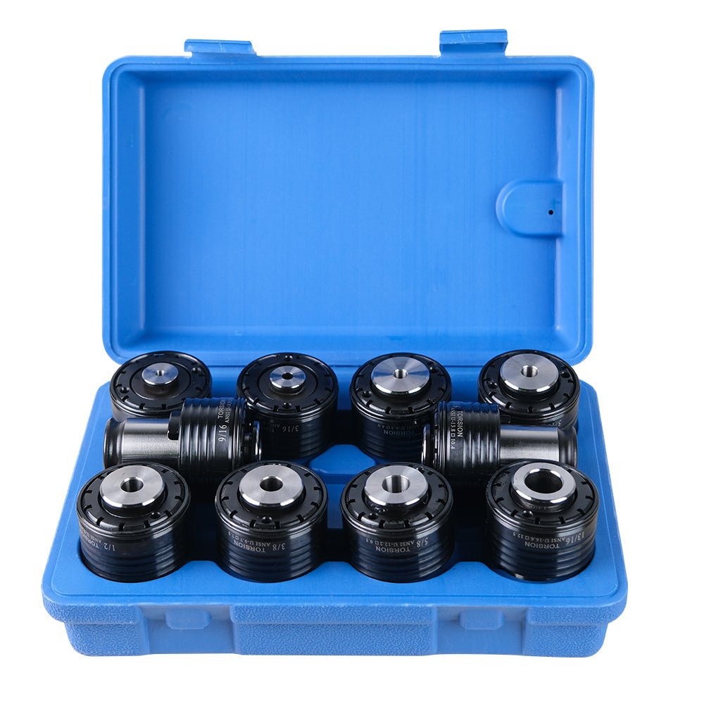 TC820 ANSI Collets 10 pcs ANSI Tapping Collet Chuck TC820 Tapping Adapters for M24HR Electric Tapping Machine