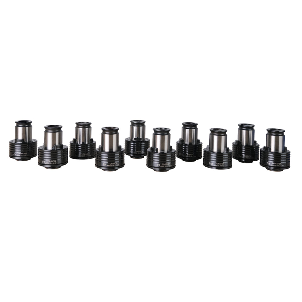 TC820 ANSI Collets 10 pcs ANSI Tapping Collet Chuck TC820 Tapping Adapters for M24HR Electric Tapping Machine