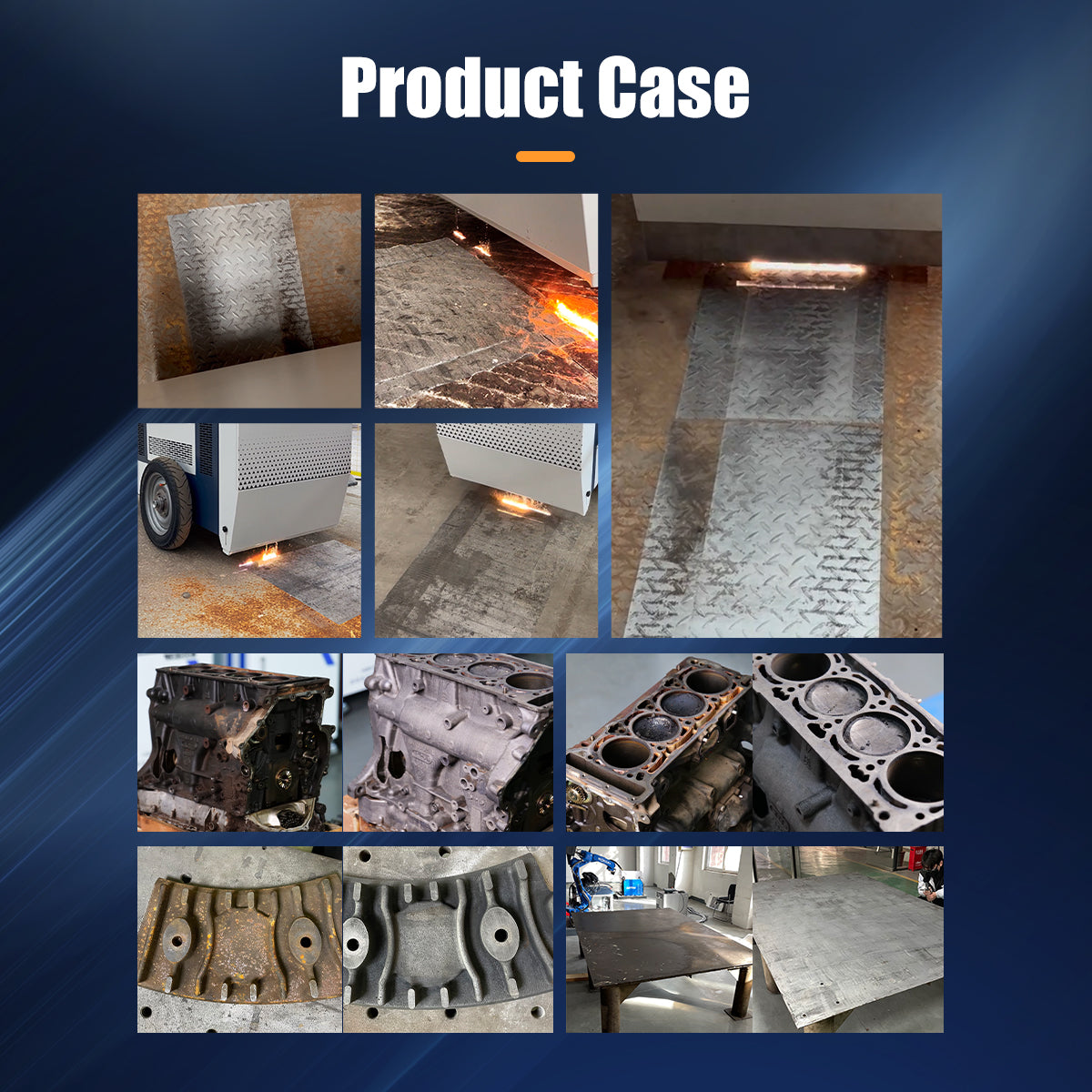 SFX Intelligent Floor Laser Cleaning Machine 3000W Fiber Laser Cleaner on Floor for Oil Rust Remover