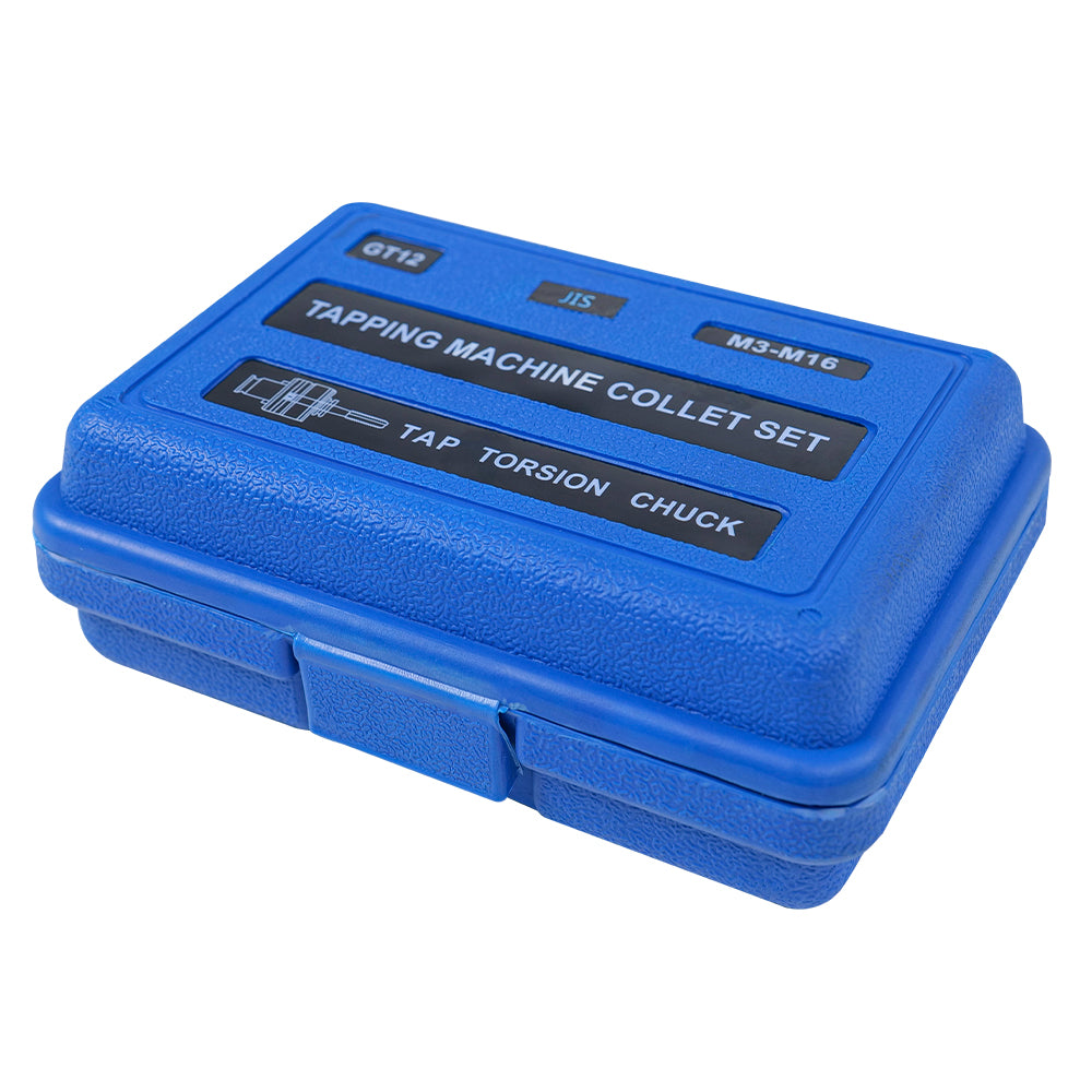 GT12 JIS Collets 9pcs Tapping Collets Chuck GT12 Tapping Adapters for M16R Tapping Machine M3 M4 M5 M6 M8 M10 M12 M14 M16