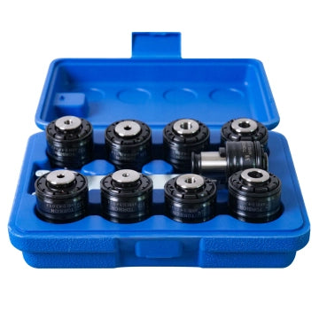 GT12 ANSI Collets 9 pcs GT12 ANSI Tapping Collet Chuck GT12 Tapping Adapters for M16 Electric Tapping Machine
