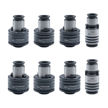 GT12 ISO Collets 8pcs Tapping Collets Chuck GT12 Tapping Adapters for M16R Tapping Machine M3 M4 M5 M6-M8 M10 M12 M14 M16