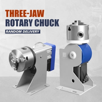 JPT Fiber Laser Rotary Axis Three-Jaw Rotary Chuck D69/D80/D100/D125 Rotary Device for Jewelry, Ring and Cups