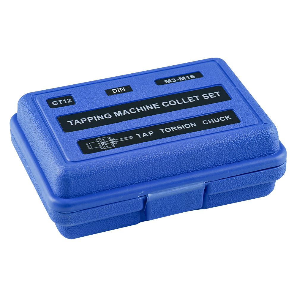 GT12 DIN Collets 8pcs Tapping Collets Chuck GT12 Tapping Adapters for M16R Tapping Machine M3,M4 M5-M6 M8 M10 M12 M14 M16