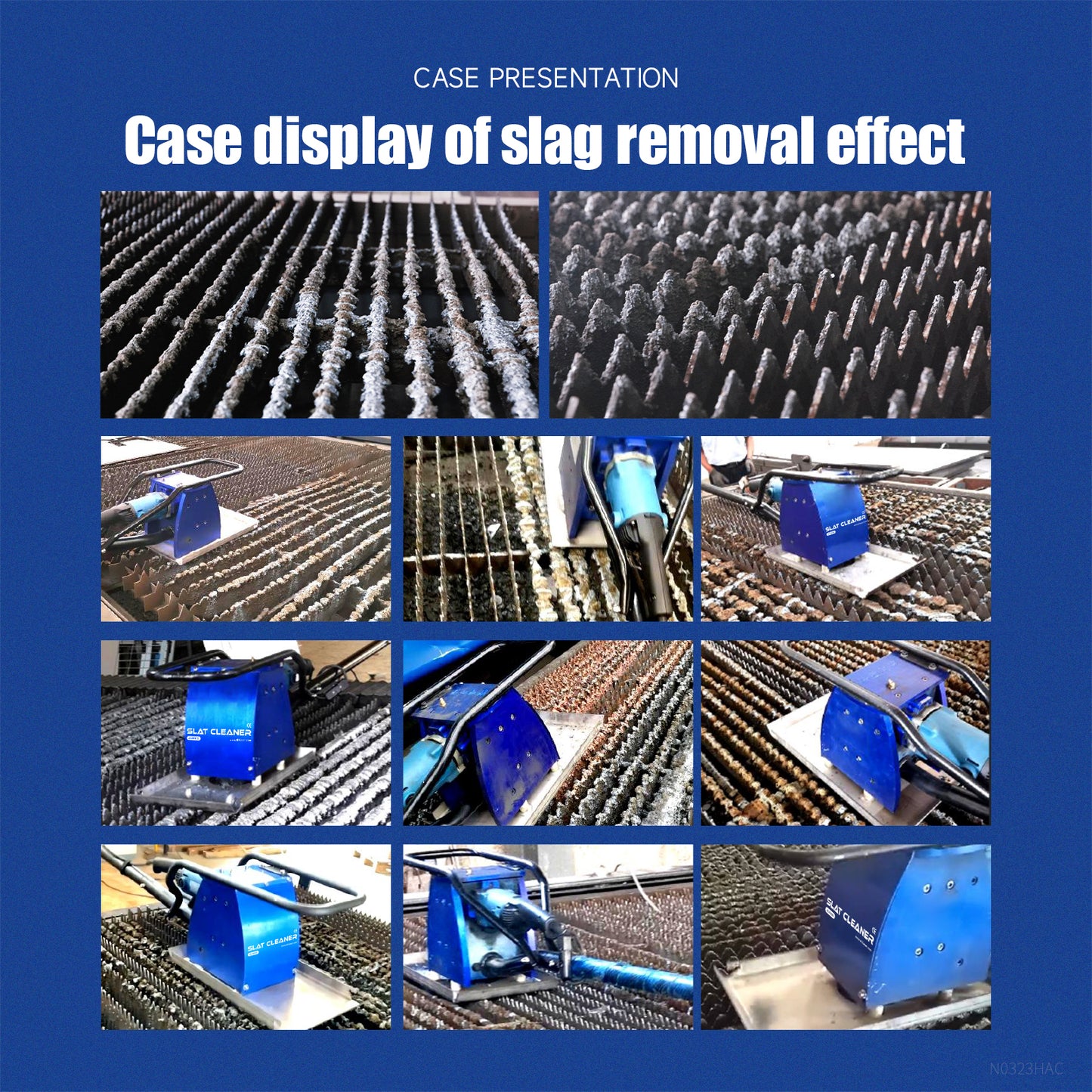 Laser Slag Removal Machine JS-2300 Laser Cutting Table Slag Cleaner 2300W Slat Cleaner for Laser Cutting Table 3-8mm for CNC Laser Cutting Machine