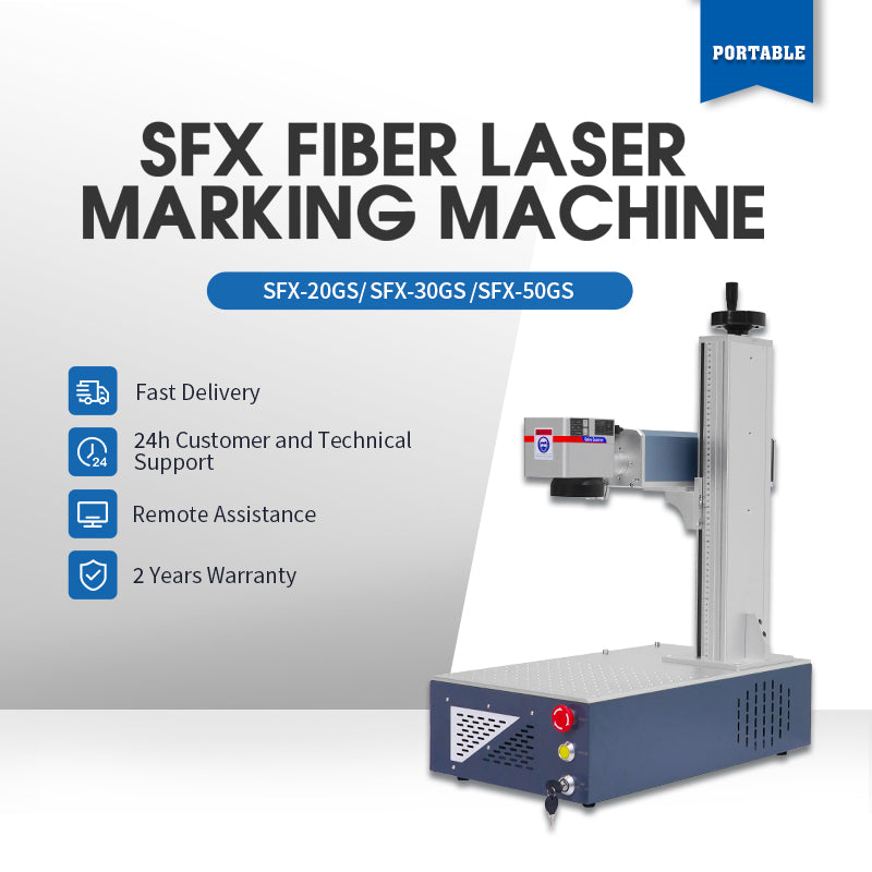 Desktop Fiber Laser Marking Machine Fiber Laser Engraver SFX20/30/50GS Handheld Laser Marking Machine JPT RED Dot Pointer