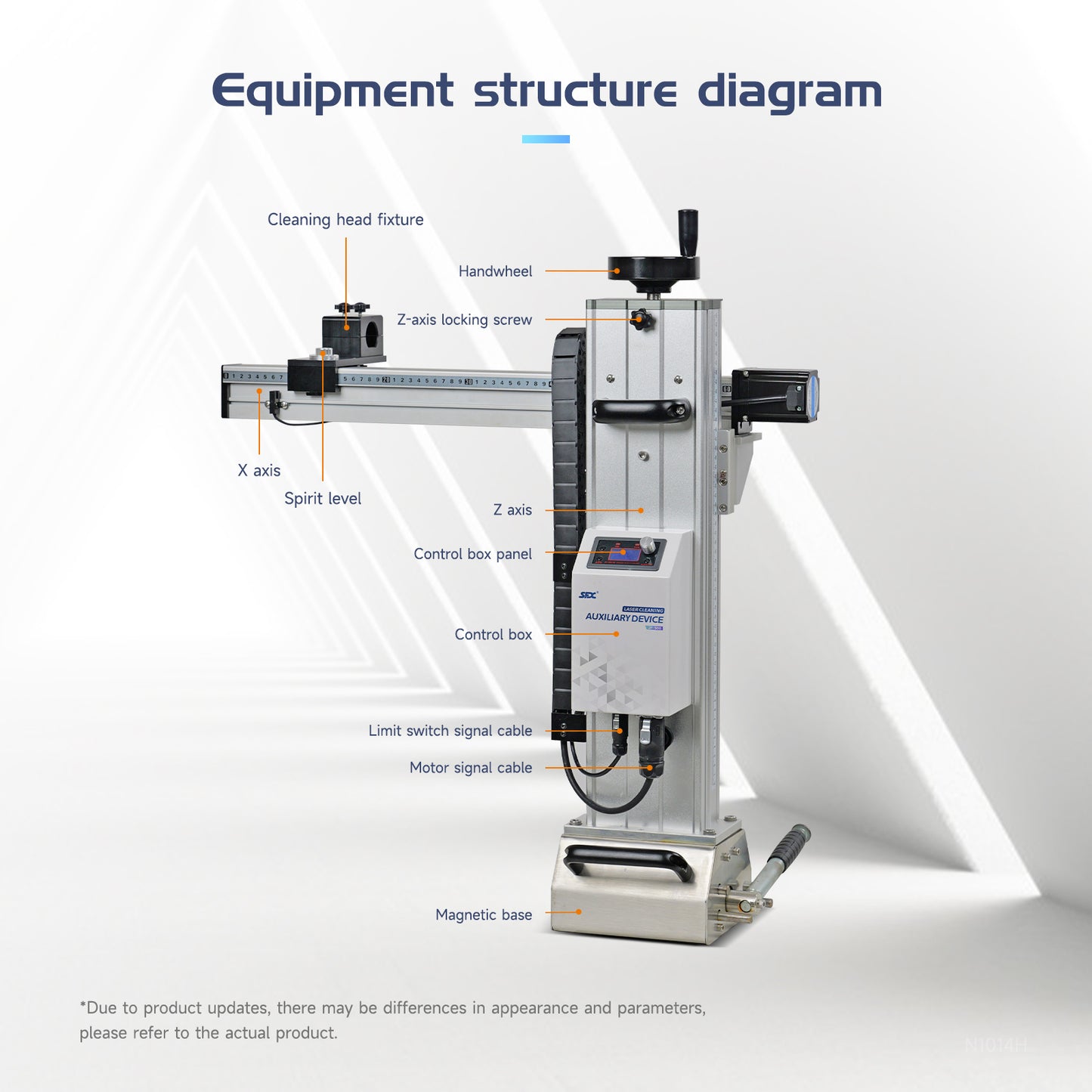 JF-500 Auxiliary Device for SFX Pulse Laser Cleaning Machine for Better Cleaning Effect