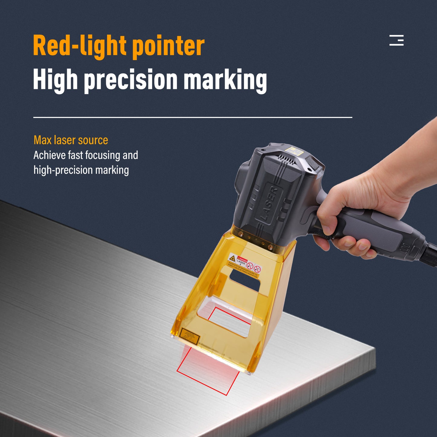 SFX Portable Handheld Laser Marking Machine 20W/30W/50W Fiber Laser Engraver Marker with 70/100/145mm Lens