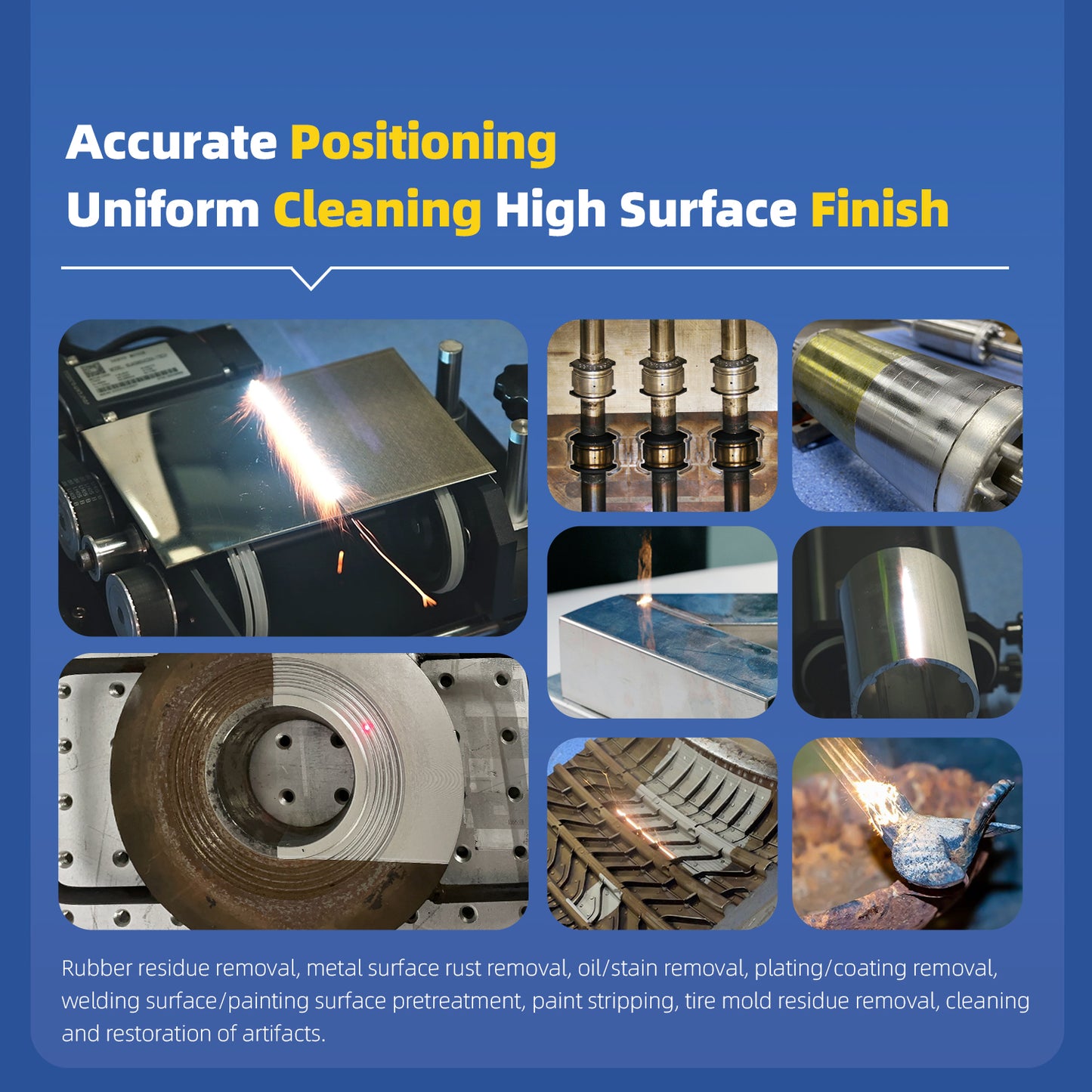 Automatic Fiber Laser Cleaning Machine 300/500W Fully Enclosed Platform 3/5 Axis Linkage Automatic Fiber Laser Cleaner