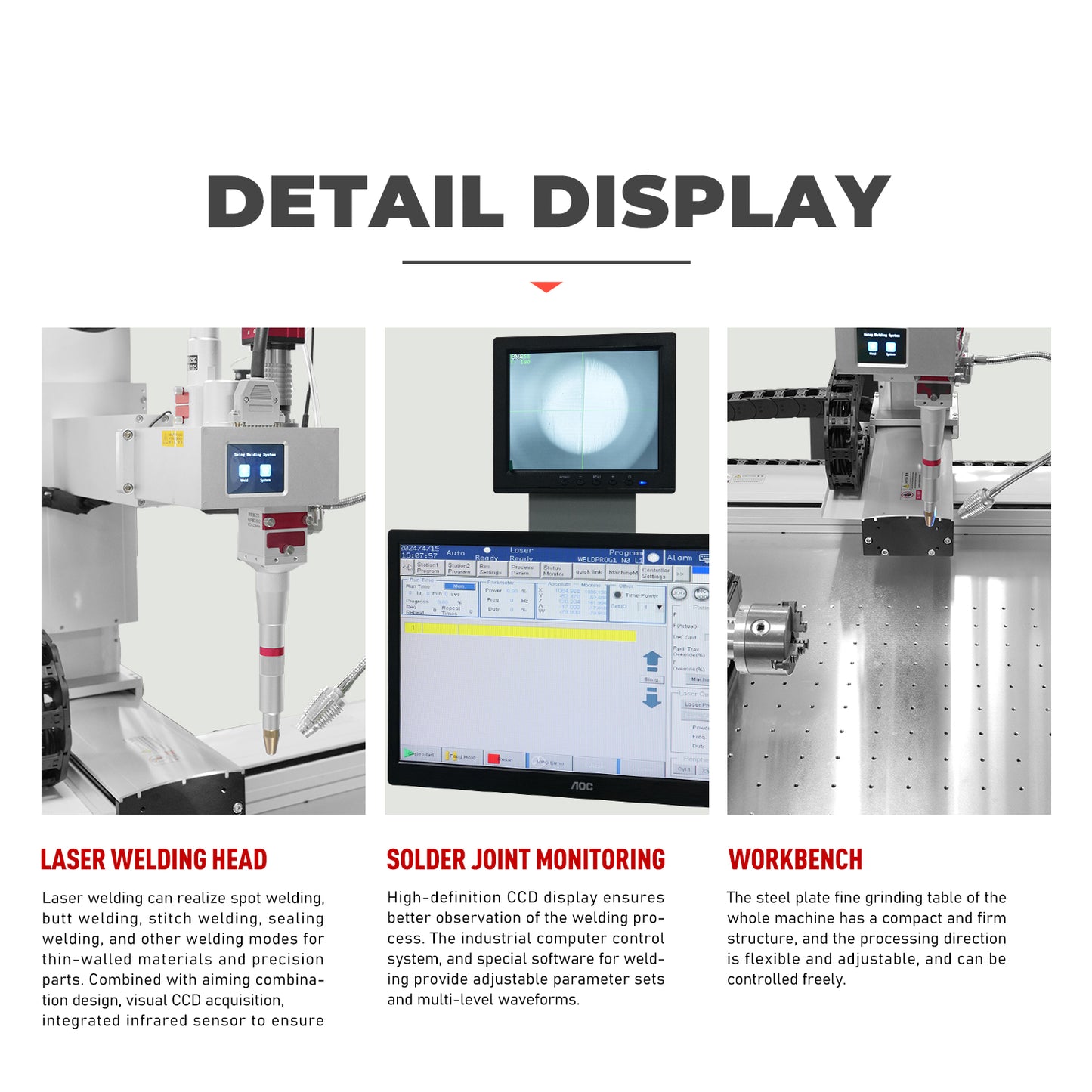 5 Axis Linkage Platform Automatic Laser Welding Machine Fiber Laser Welder 1500/2000/3000W