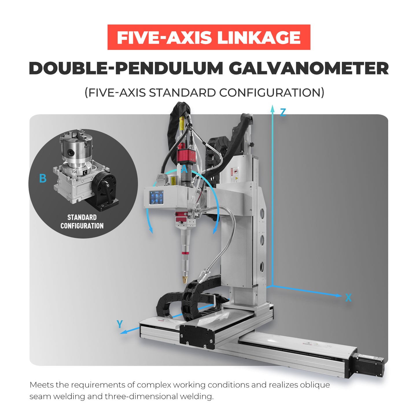 5 Axis Linkage Platform Automatic Laser Welding Machine Fiber Laser Welder 1500/2000/3000W