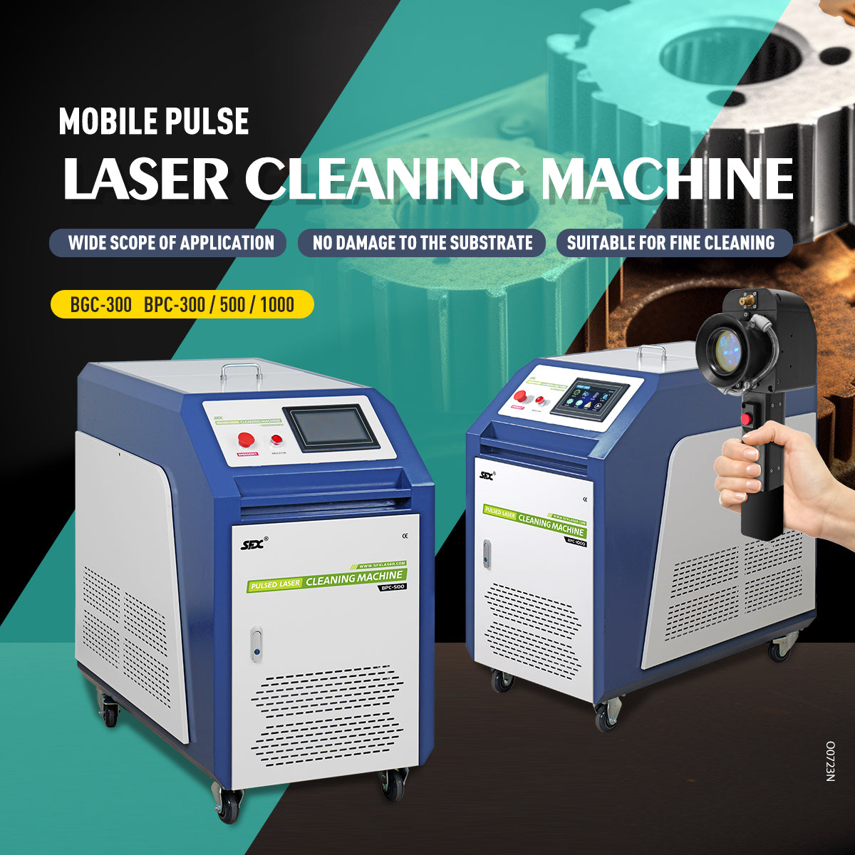 300/500/1000W SFX Laser Cleaner Machine Pulse Laser Cleaning Machine System for Wood Mold Coating