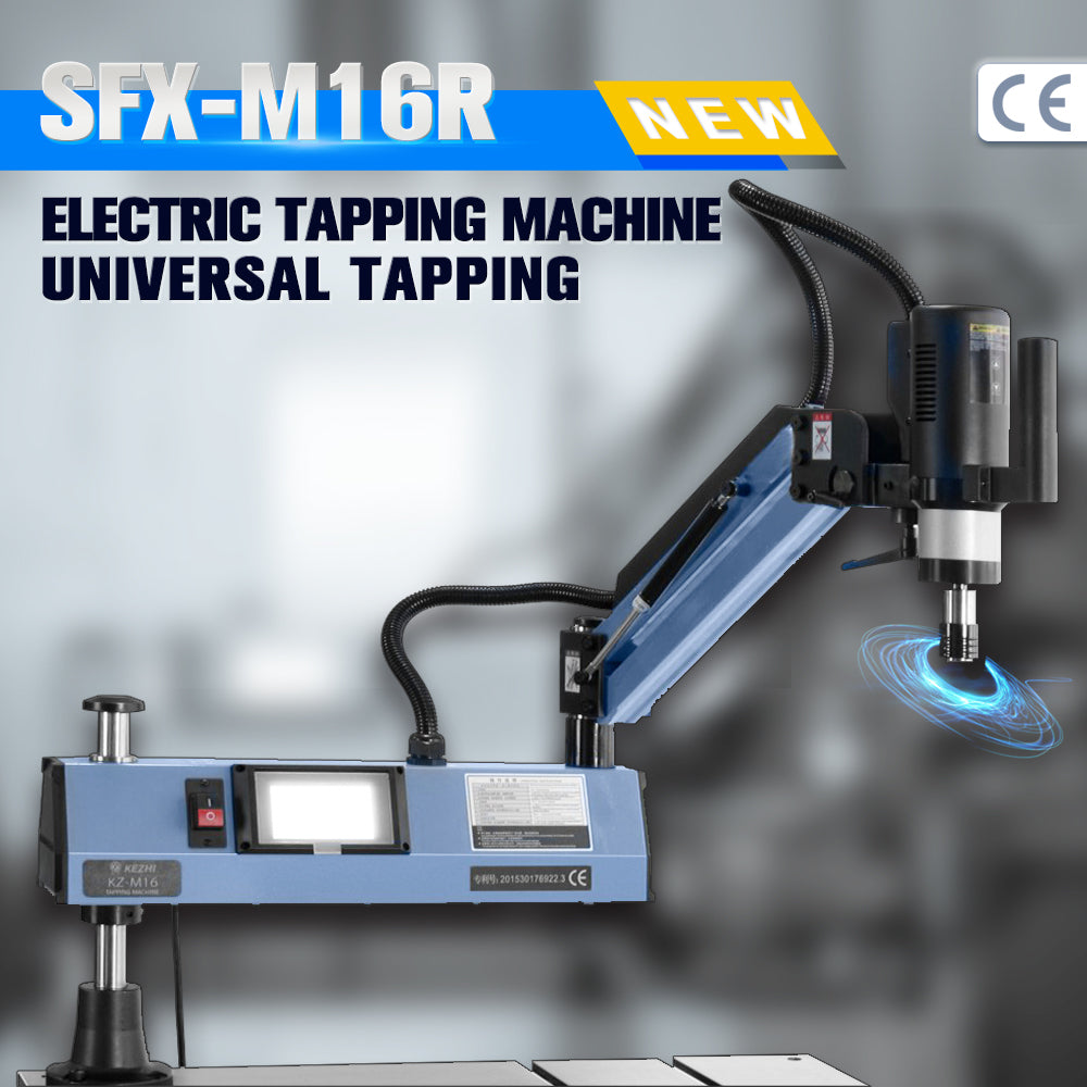 US Stock 110V M3-M16 Electric Tapping Machine Tapper Tapping Arm with Collet Chuck