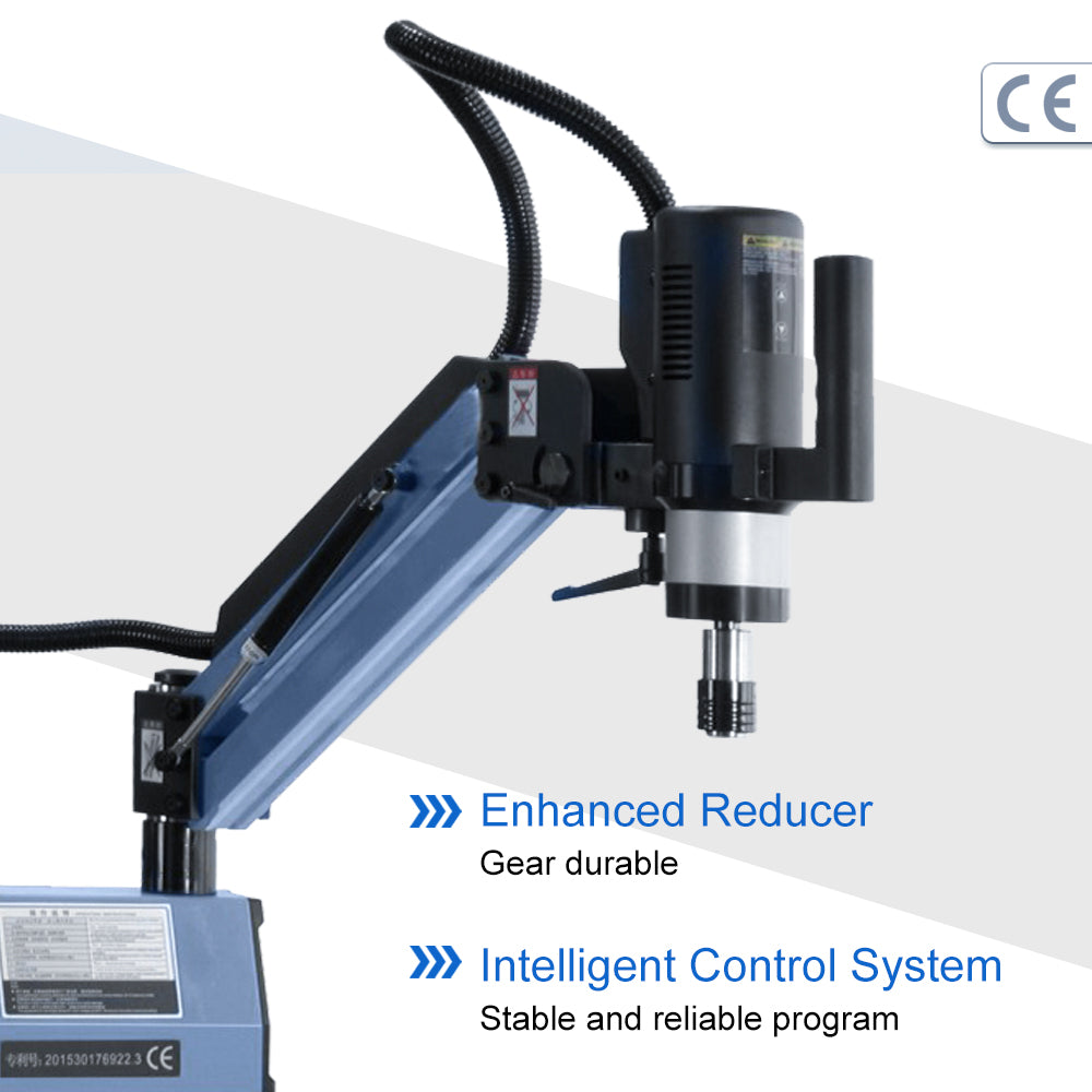 US Stock 110V M3-M16 Electric Tapping Machine Tapper Tapping Arm with Collet Chuck