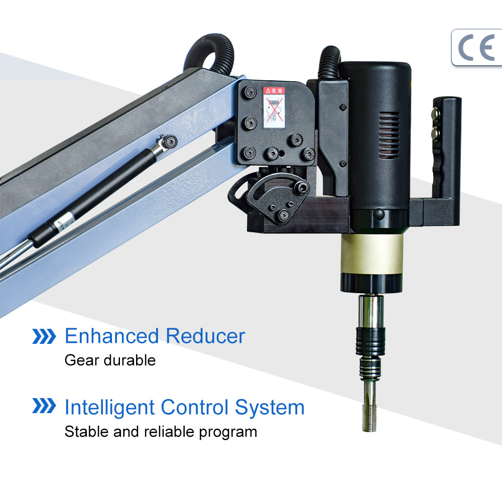 US Stock M6-M30 Universal Tapper Electrical Tapping Tapper Arm 200RPM with ANSI Tapping Collets