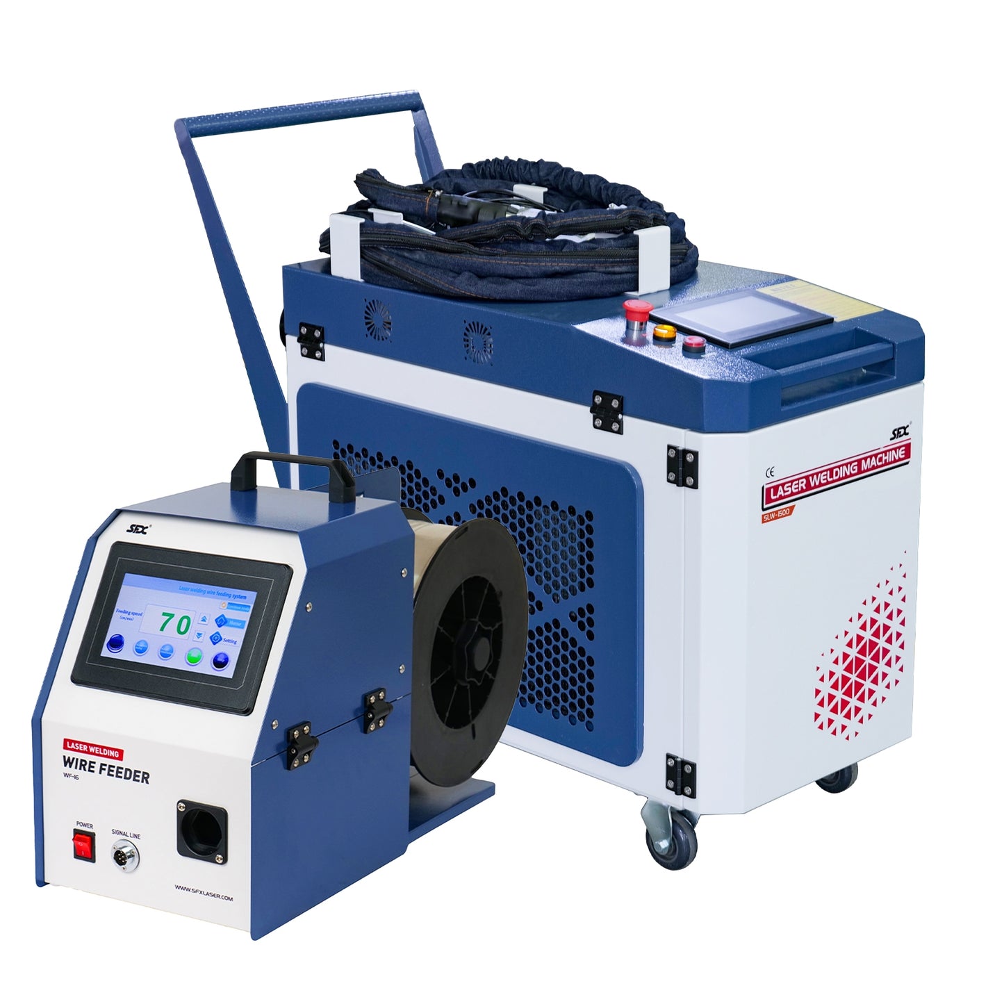 SFX 2-in-1 Integrated Laser Welding Machine SLW-1500W/2000W/3000W Handheld Fiber Laser Welder with Auto Wire Feeder