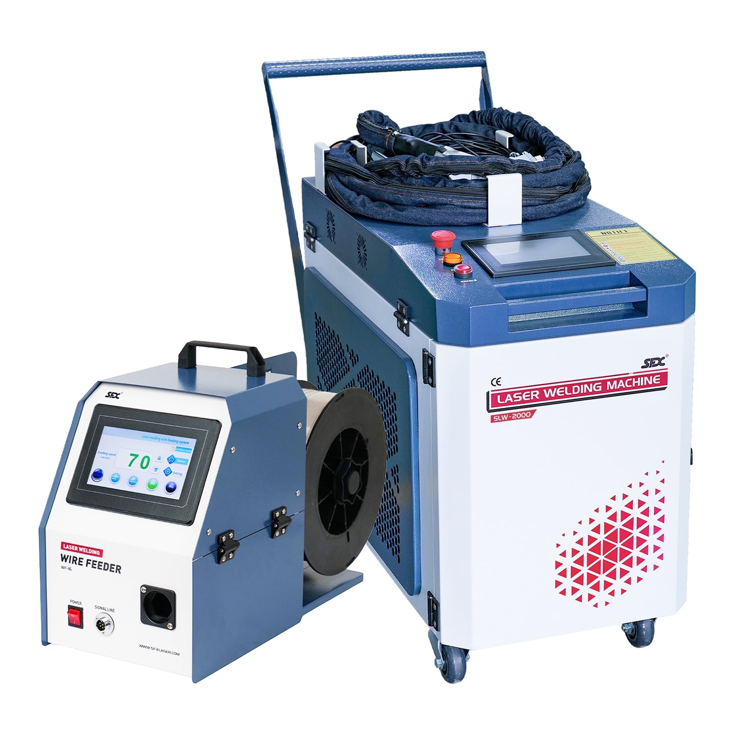 SFX 2-in-1 Integrated Laser Welding Machine SLW-1500W/2000W/3000W Handheld Fiber Laser Welder with Auto Wire Feeder
