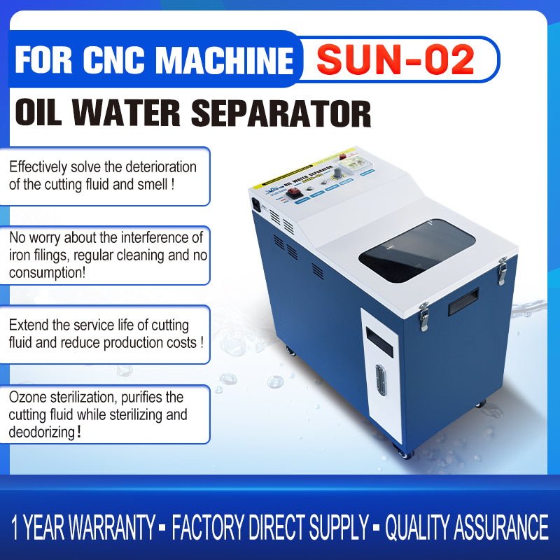 110V/220V SUN-02 CNC Oil Skimmer Water Separator For All Types CNC Machine