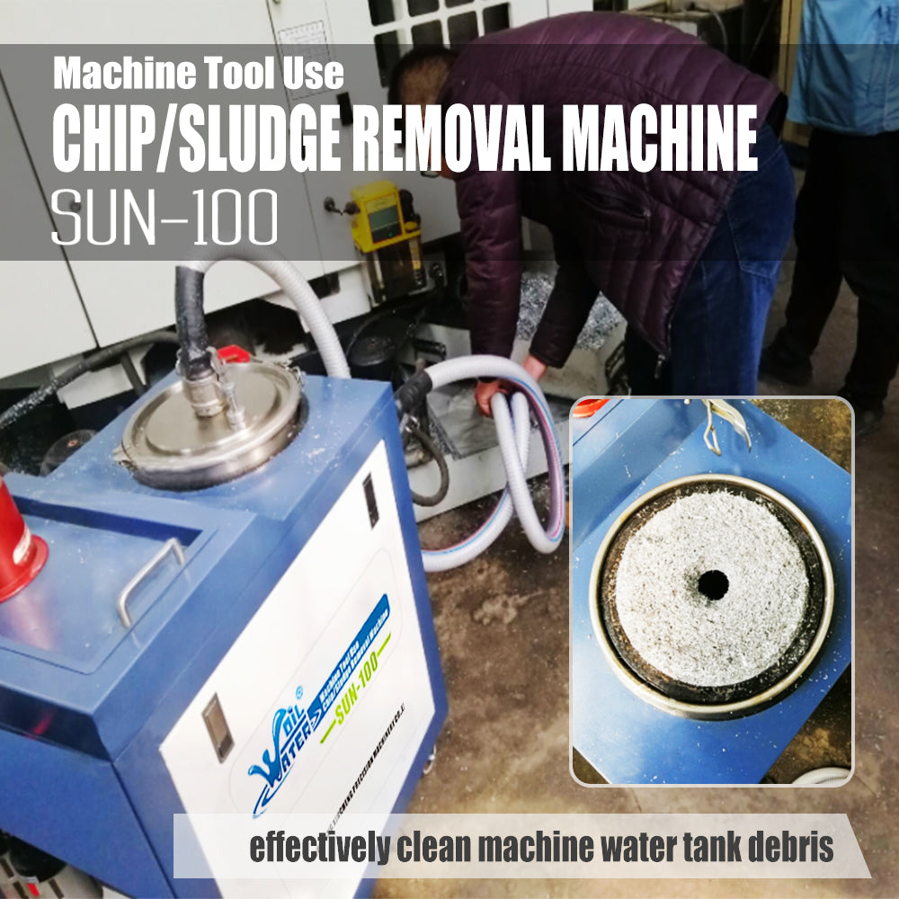 SUN-100 Chip Sludge Removal Machine for CNC Machine Cutting Fluid Clean Machine