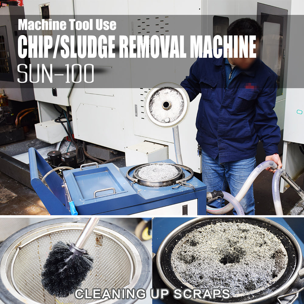SUN-100 Chip Sludge Removal Machine for CNC Machine Cutting Fluid Clean Machine