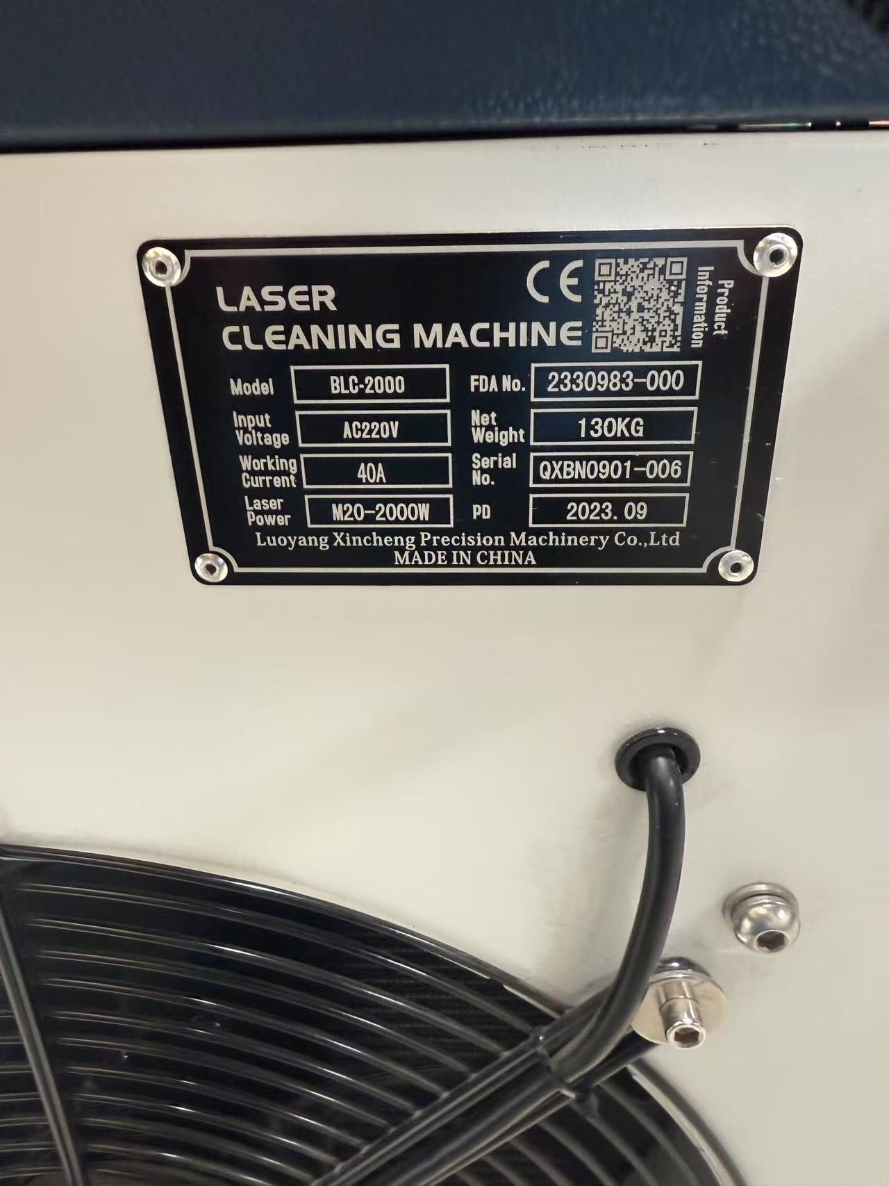 US Stock 80% New SFX Laser Cleaning Machine 2000W MAX Portable Handheld Laser Cleaner 20m for Rust Paint Oil Oxide