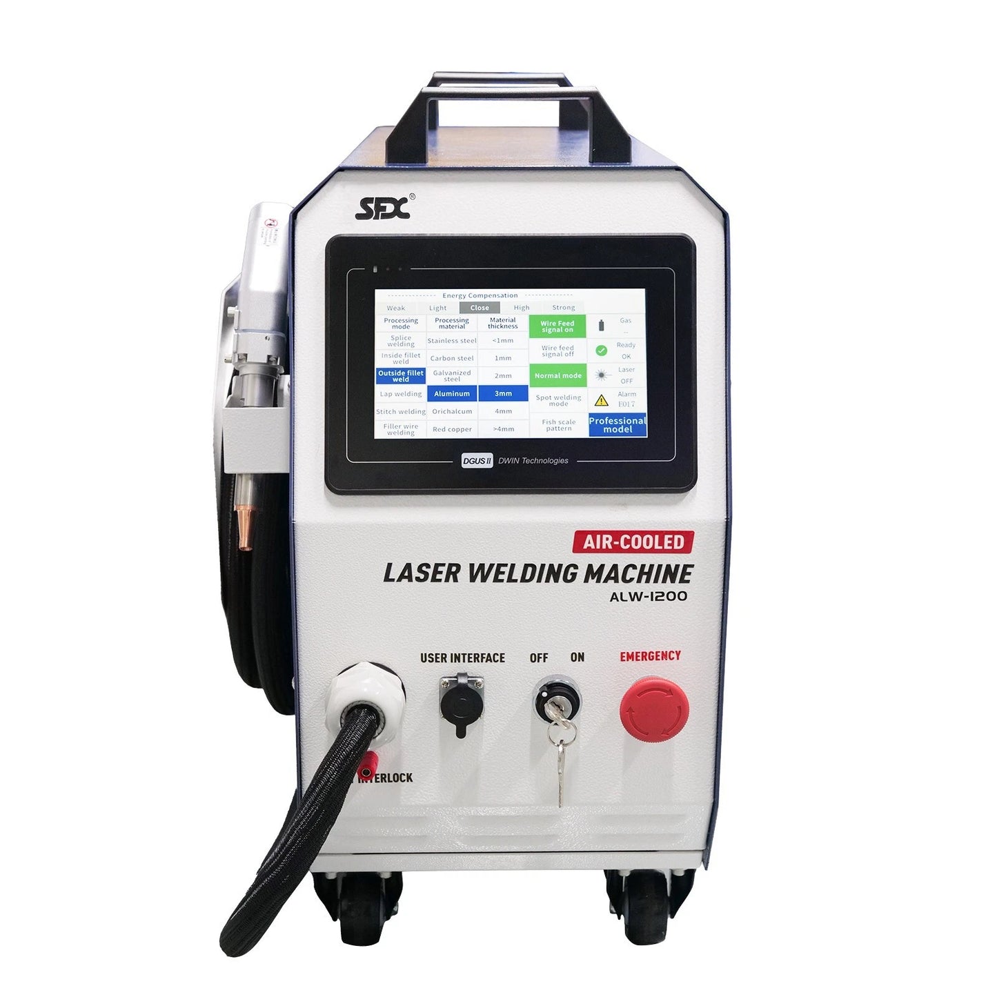 Canada Stock 80% New SFX Laser ALW-1200 Portable Air-Cooled Handheld Laser Welding Machine 2 in1 for Carbon Steel Aluminum