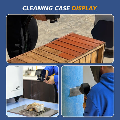 Máquina de limpieza láser pulsada refrigerada por aire SFX APC de 300 W/500 W, decapadora láser para madera, herramienta para eliminar pintura, óxido y recubrimiento.