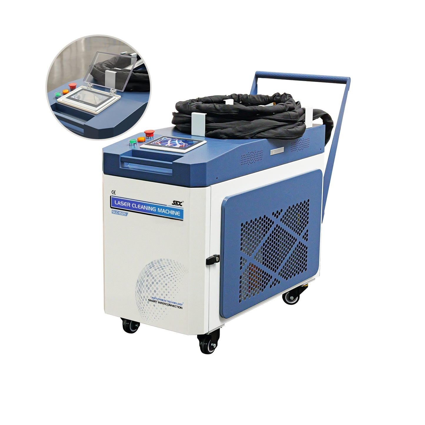 SFX Laser Rust Removal 2000W Laser Cleaner Rust Paint Graffiti Coating Oil Remover Anti-freeze Function