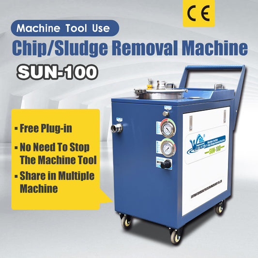SUN-100 Chip/Sludge Removal Machine CNC Cutting Fluid Purified Cleaning Tool