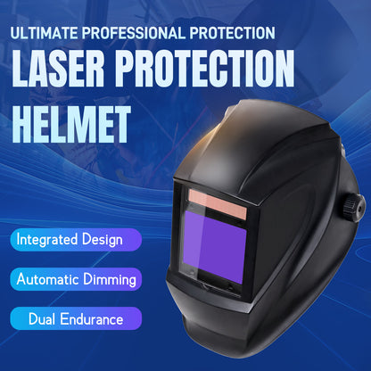 Ultimate Laser Protection Welding Helmet with Auto Darkening Dual True Color Lenses for Laser Welding and Cleaning