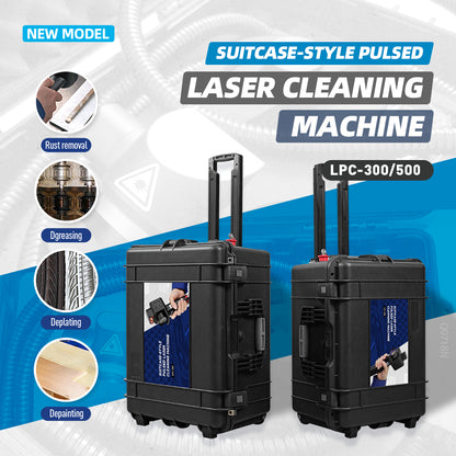 SFX 300W/ 500W Handheld Portable Laser Cleaner Trolley–Type Rust Paint Removal for wood cleaning