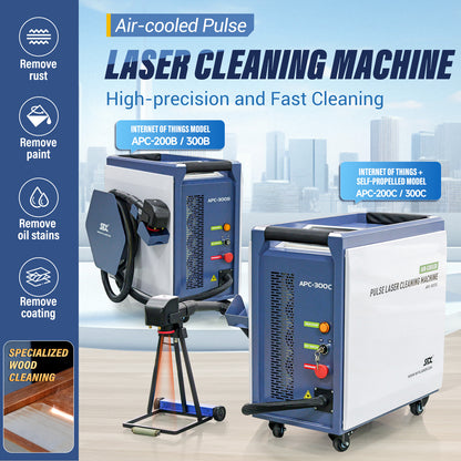 SFX Handheld Portable Laser Cleaning Machine APC-200B/300B for Wooden Restoration Mold Rust Paint Oil Removal
