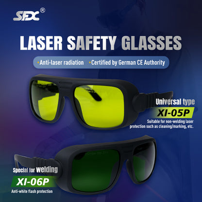 Gafas de seguridad láser SFX XI-05P Especial para máquina de limpieza Anti-radiación láser